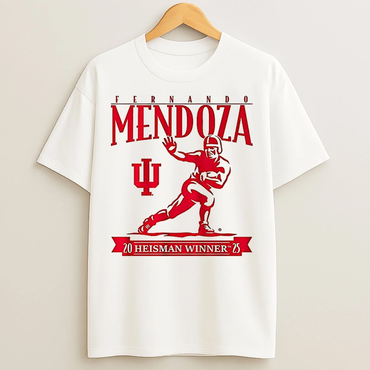 Classic Indiana Hoosiers Football Heisman Winner Fernando Mendoza 2025 T Shirts
