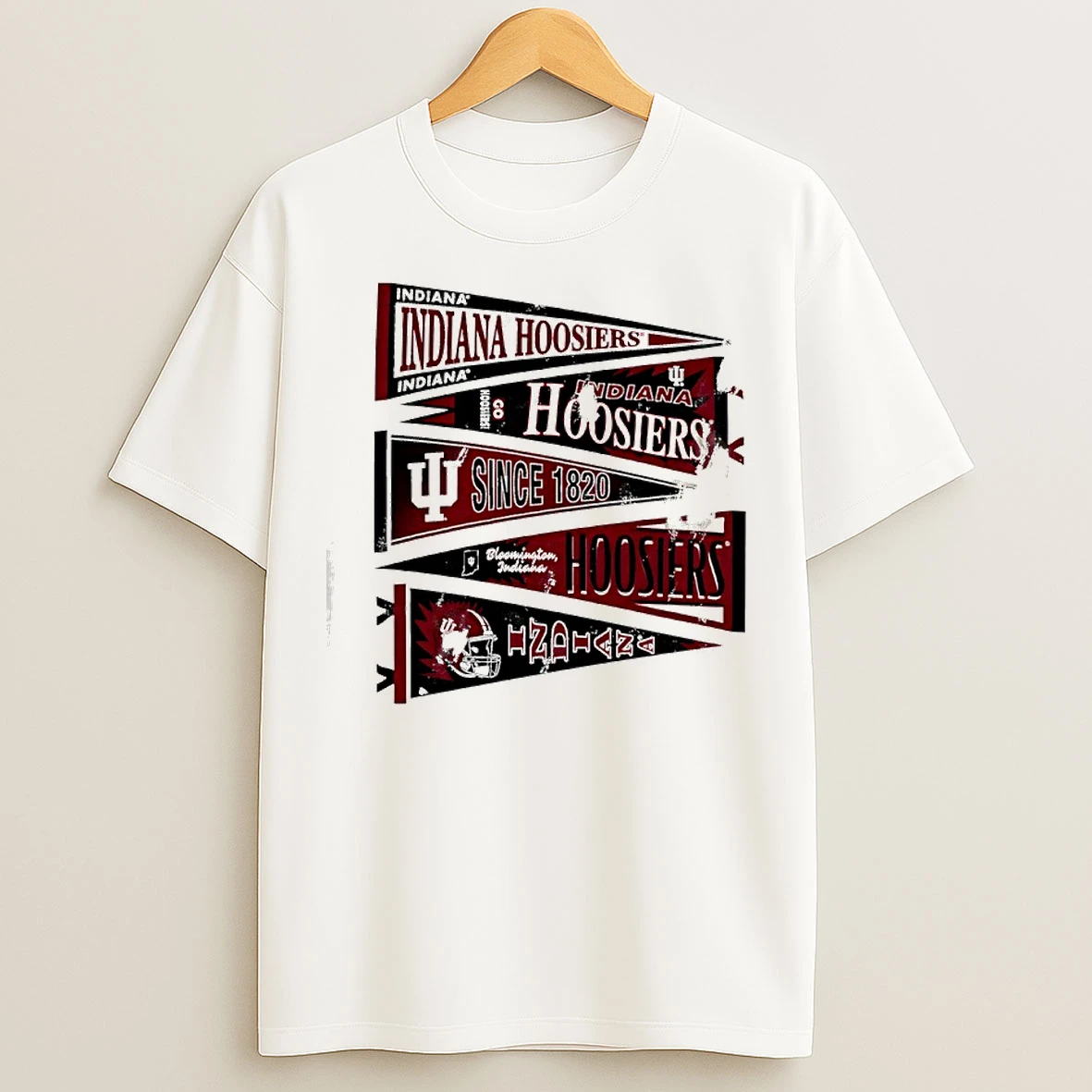 Classic Indiana Hoosiers Khaki Foundation Since 1820 T Shirts