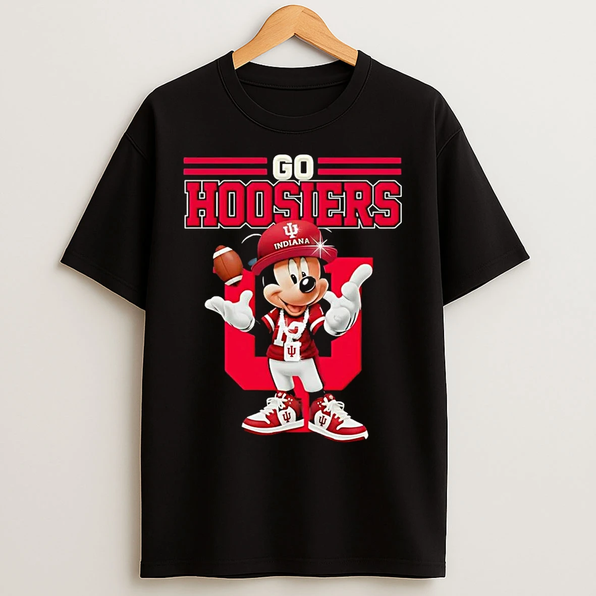 Classic Indiana Hoosiers Mickey Go Hoosiers T Shirts