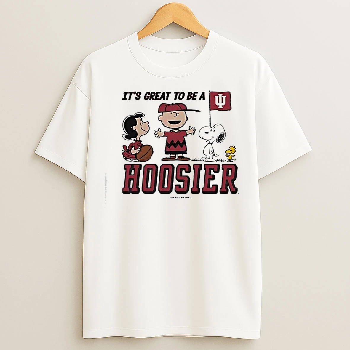 Classic Indiana Hoosiers Peanuts Characters Its A Great Day To Be A Hoosier T Shirts