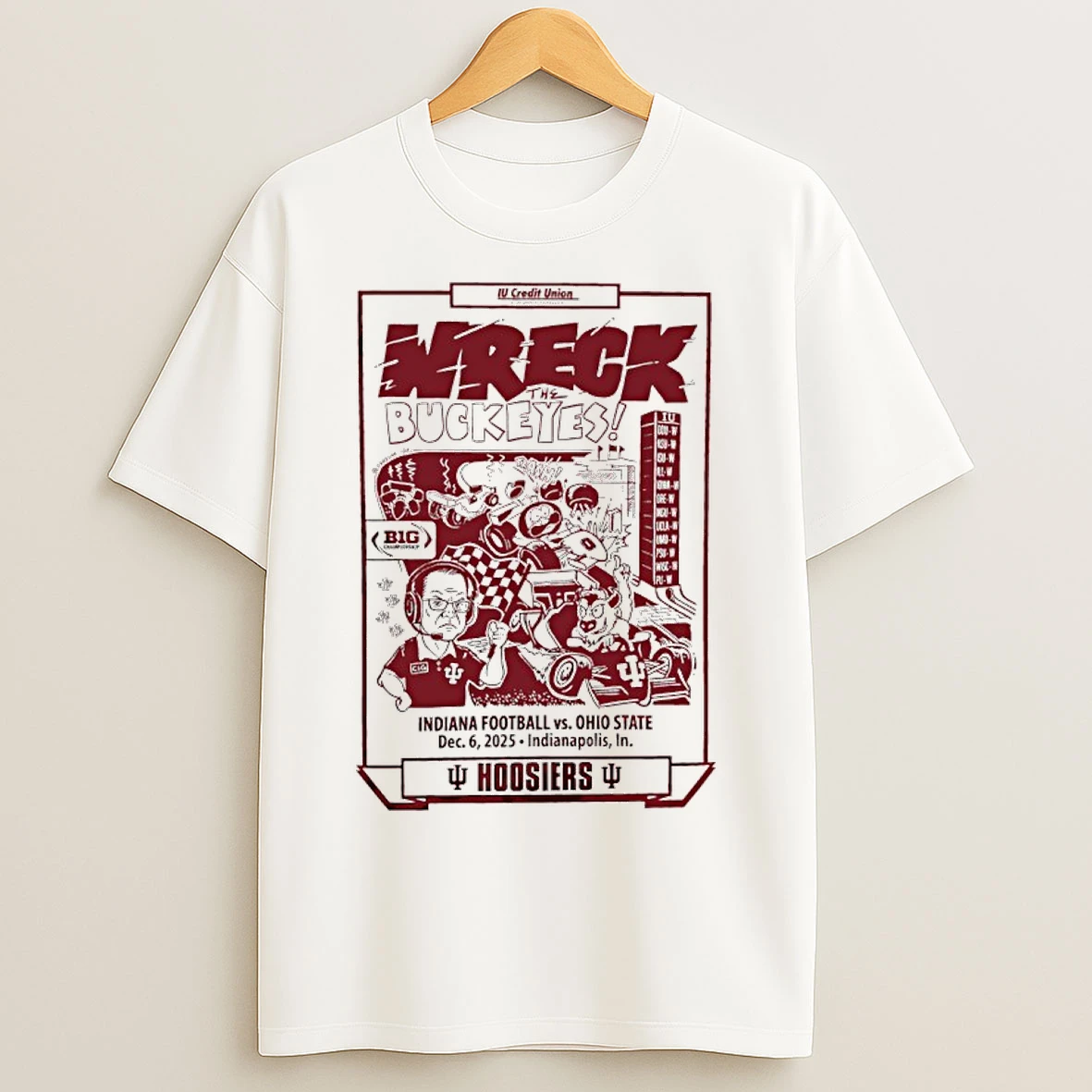 Classic Indiana Hoosiers Wreck Buckeyes 2205 Big Championship T Shirts