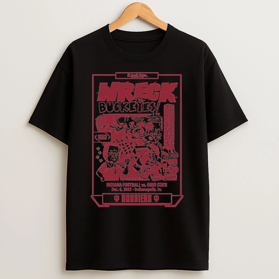 Classic Indiana Hoosiers Wreck The Buckeyes 2025 Big Ten Champions T Shirts