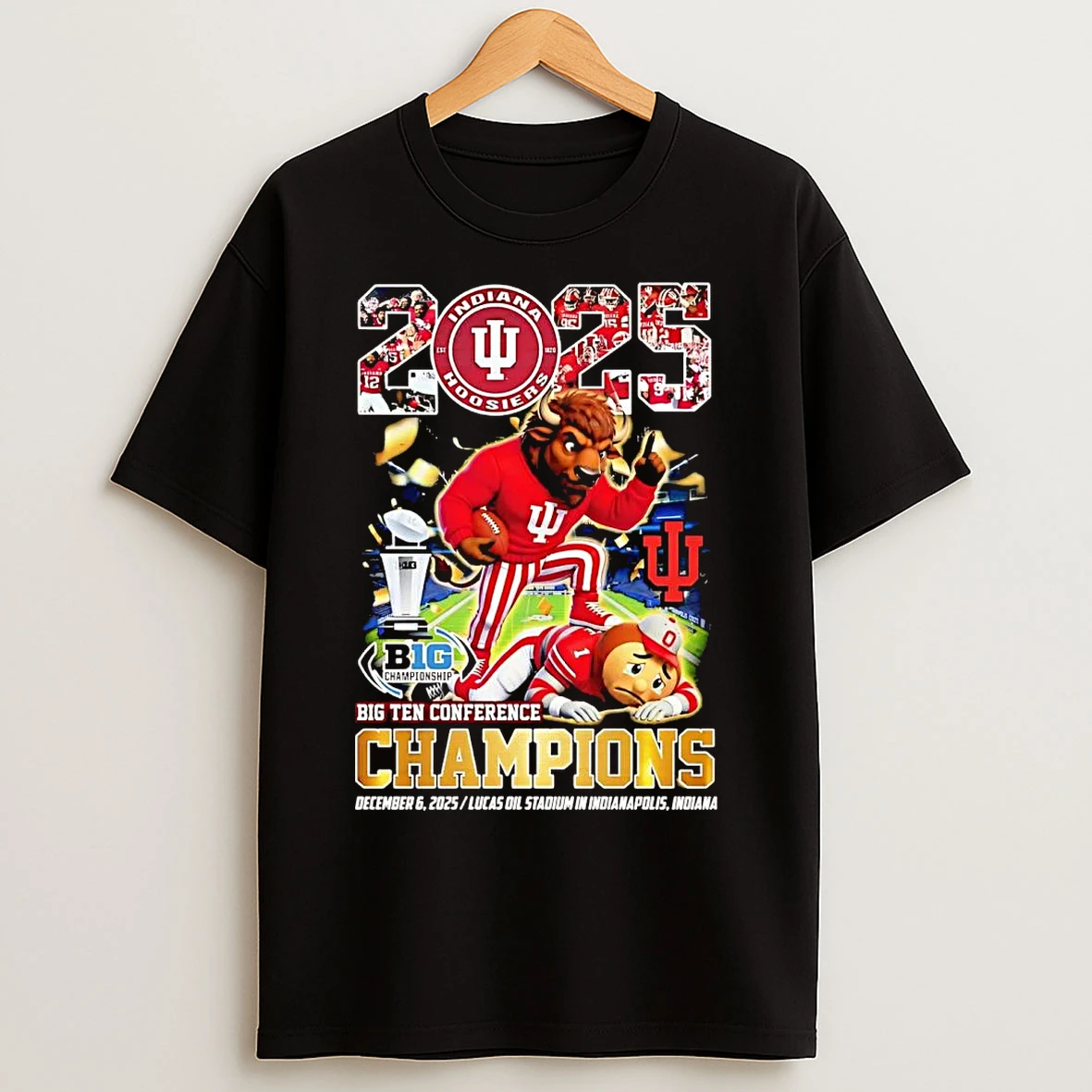 Classic Indiana Hoosiers Beat Buckeyes 2025 Big Ten Conference Champions Trophy T Shirts