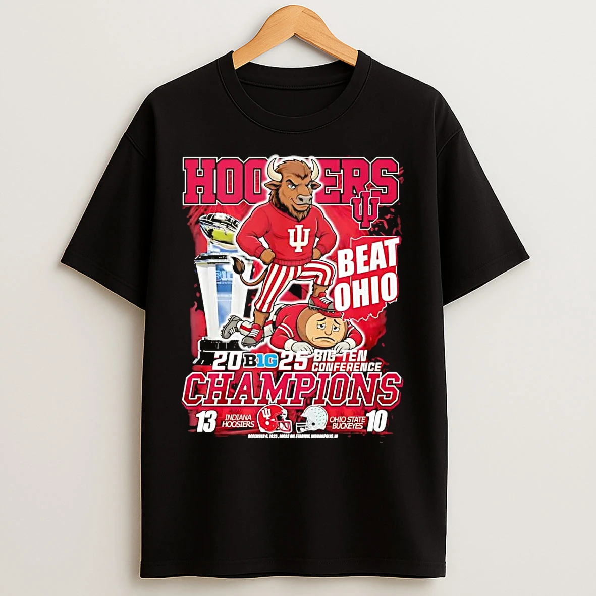 Classic Indiana Hoosiers Beat Ohio 2025 Big 10 Conference Champions T Shirts