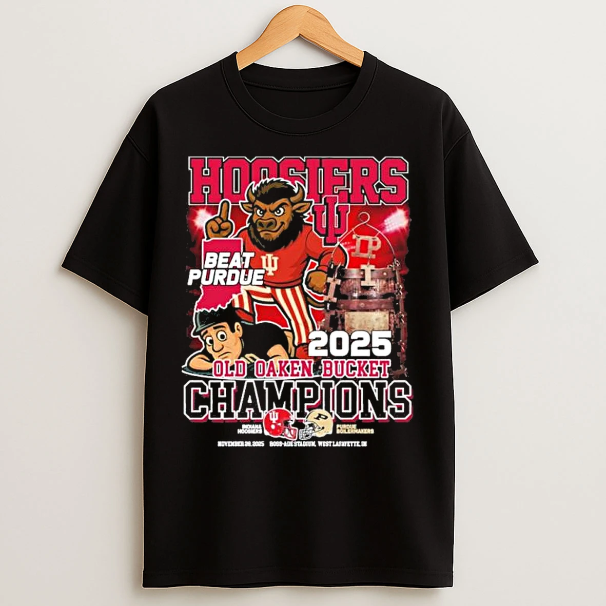 Classic Indiana Hoosiers Beat Purdue 2025 Old Oaken Bucket Champions T Shirts