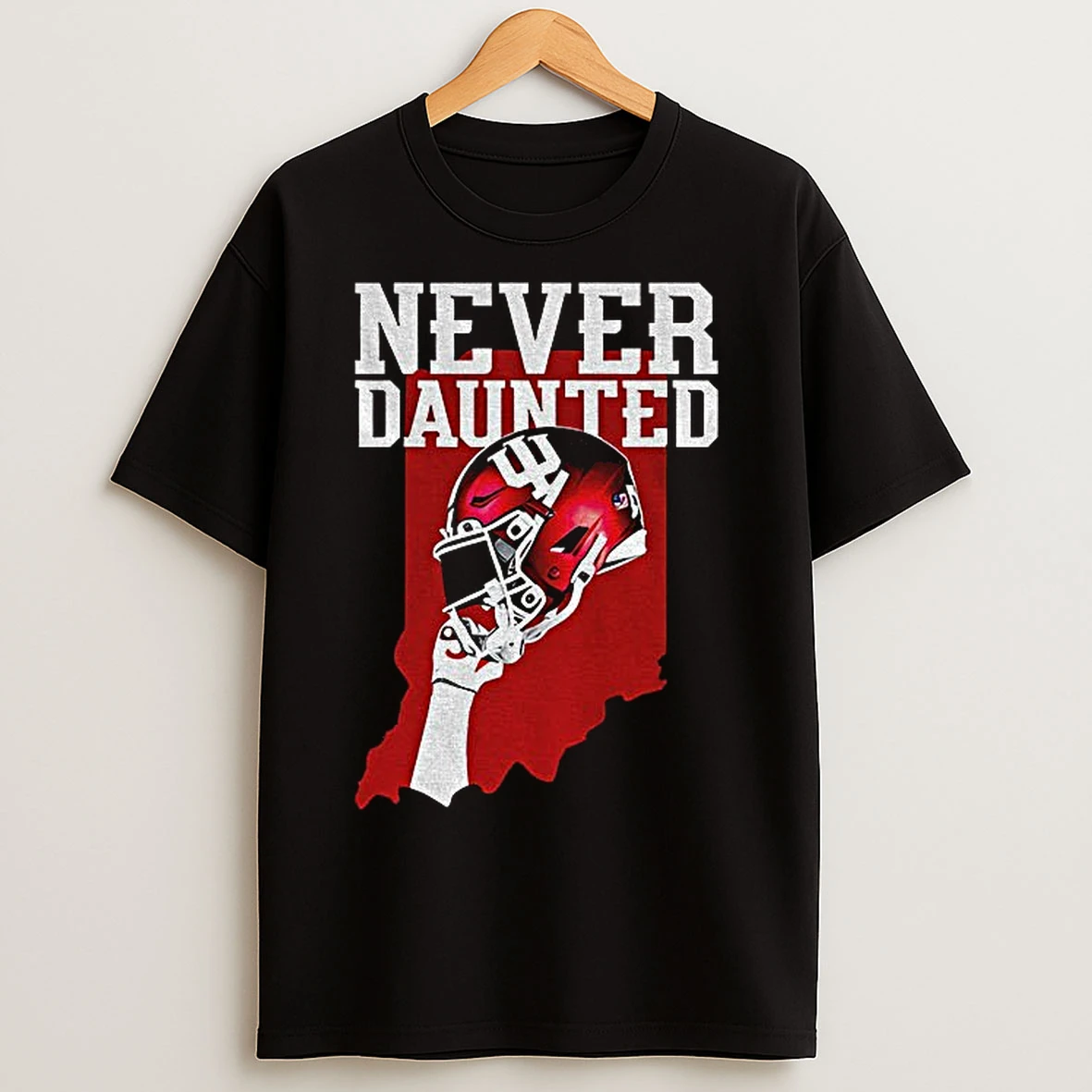 Classic Indiana Hoosiers Helmet Football Never Daunted T Shirts