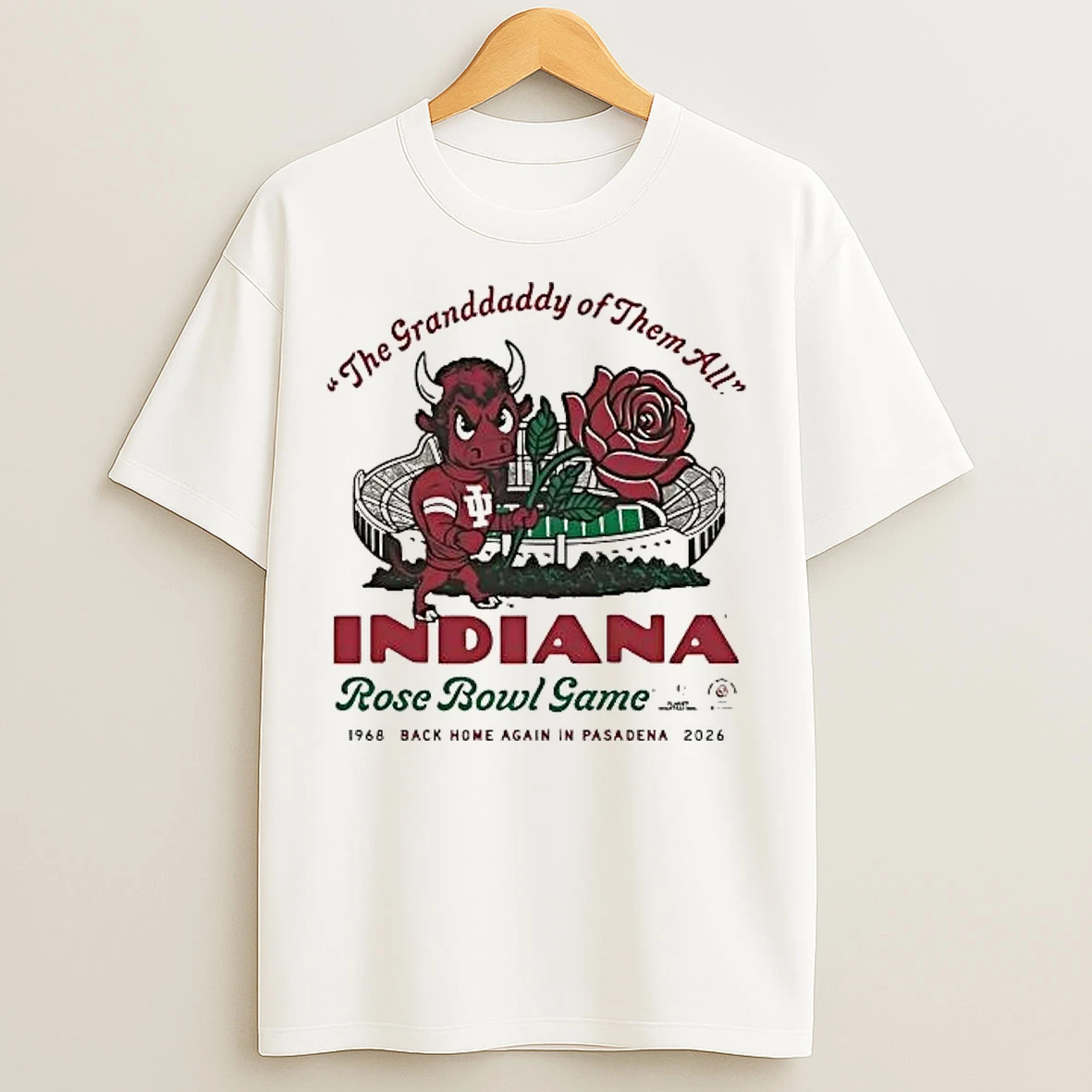 Classic Indiana Hoosiers The Granddaddy Of Them All 2026 Rose Bowl Game T Shirts