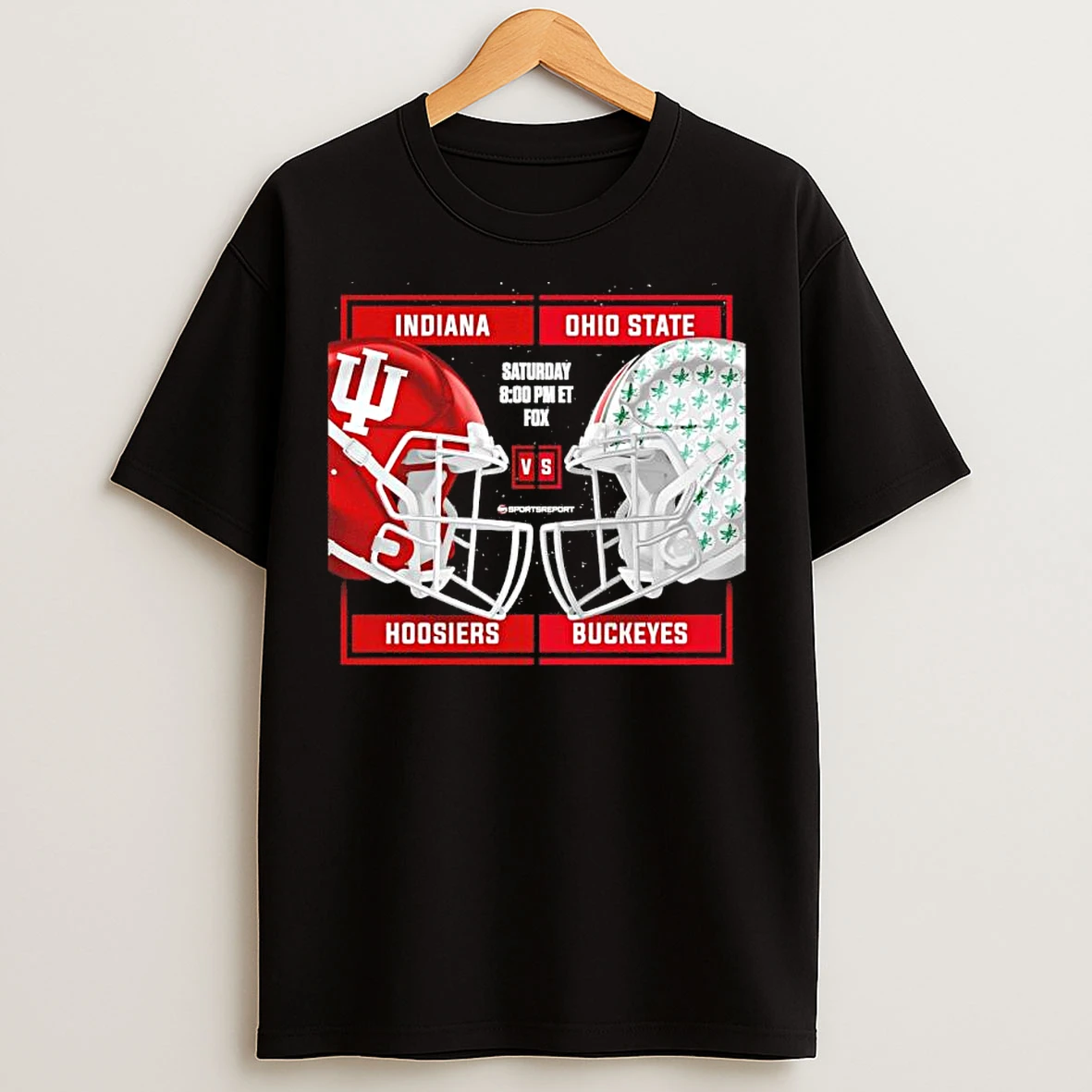 Classic Indiana Hoosiers Vs Ohio State Buckeyes 2025 Big Ten Champions Helmet T Shirts