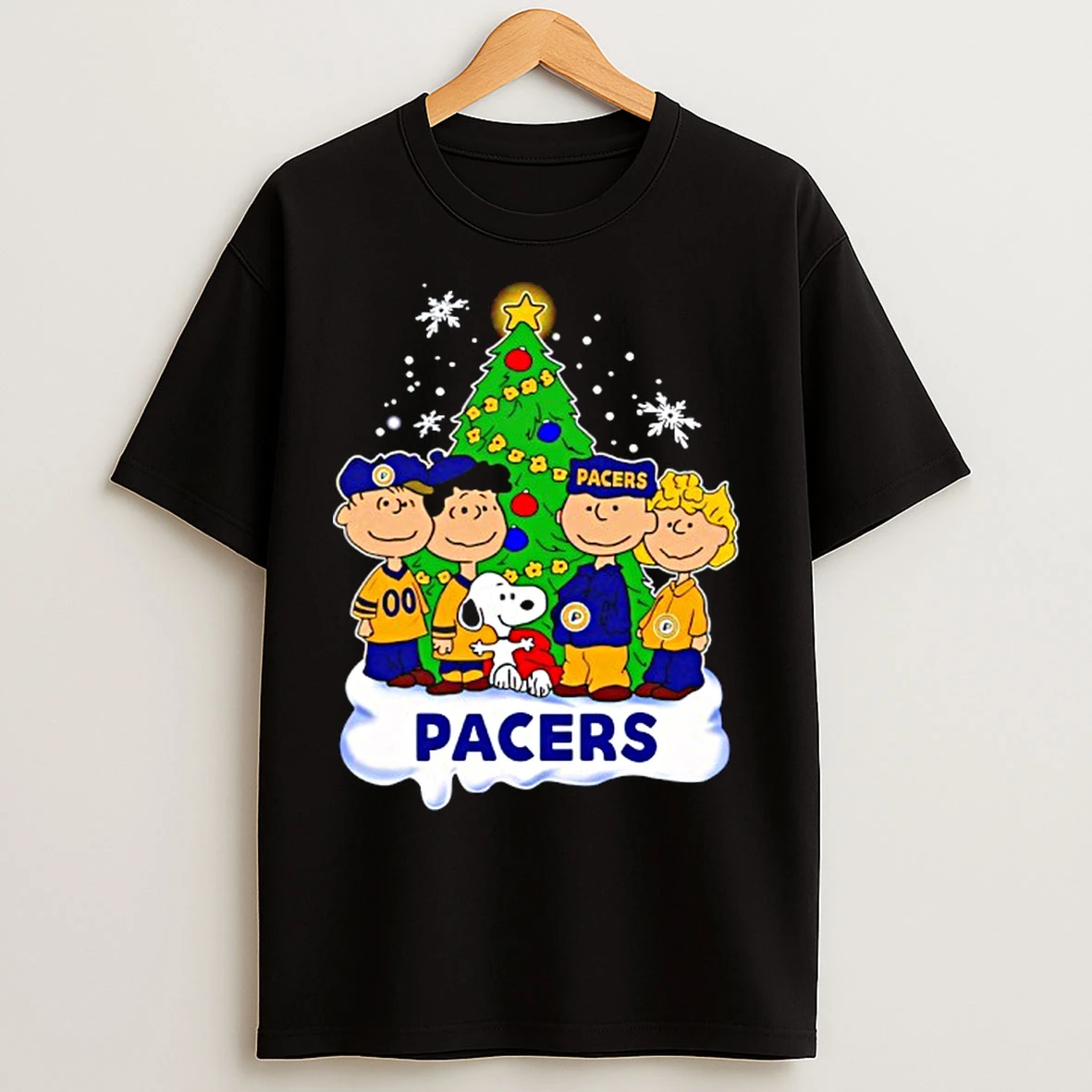 Classic Indiana Pacers X Snoopy The Peanuts Holiday Christmas T Shirts