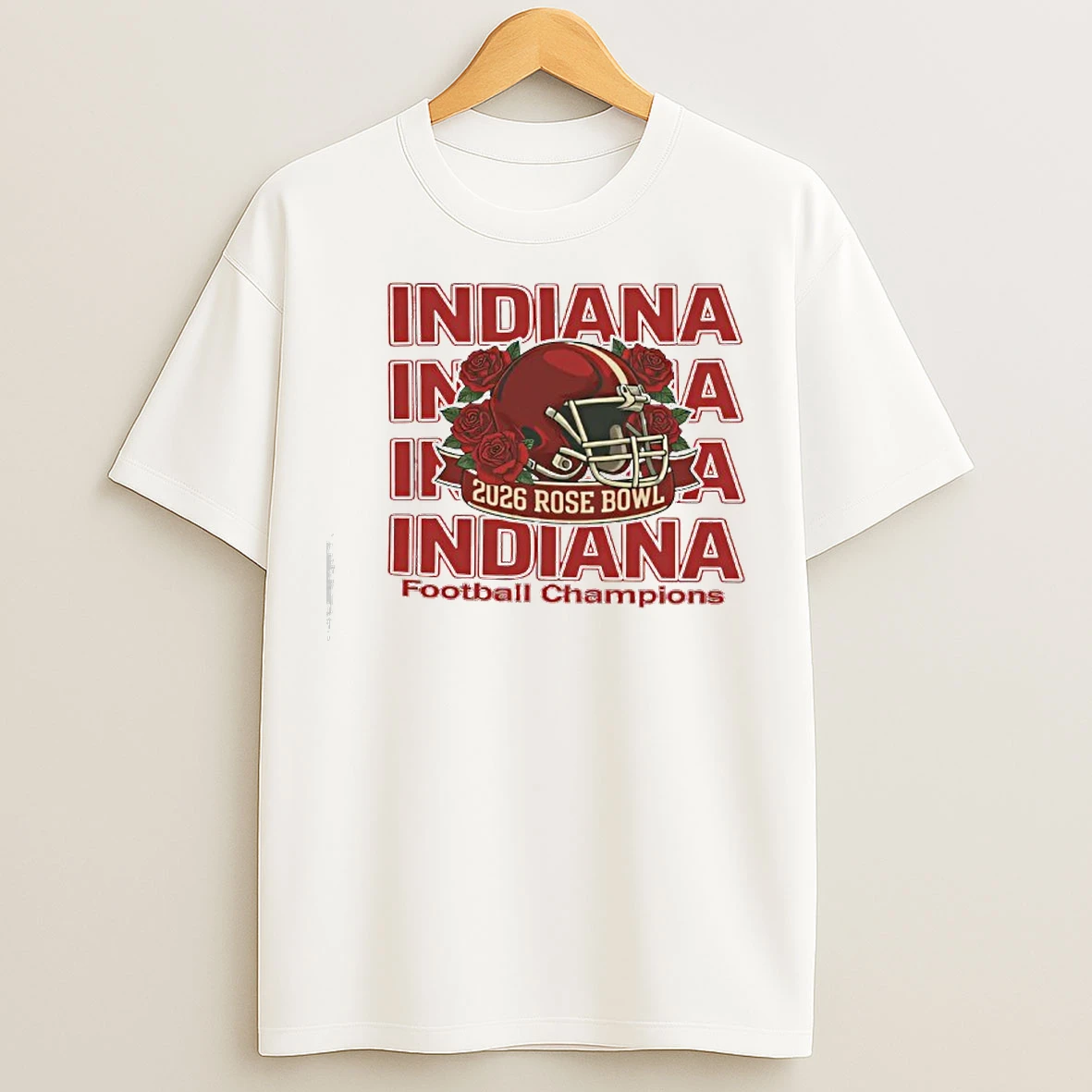 Classic Indiana Rose Bowl 2026 Football Vintage Helmet Rose Graphic T Shirts