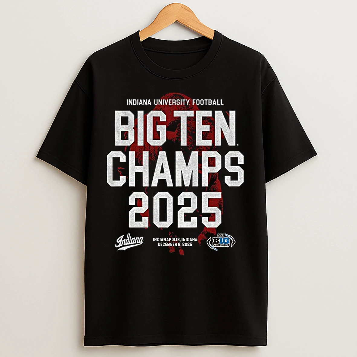 Classic Indiana University Football Big Ten Champs 2025 Indianapolis Indiana T Shirts