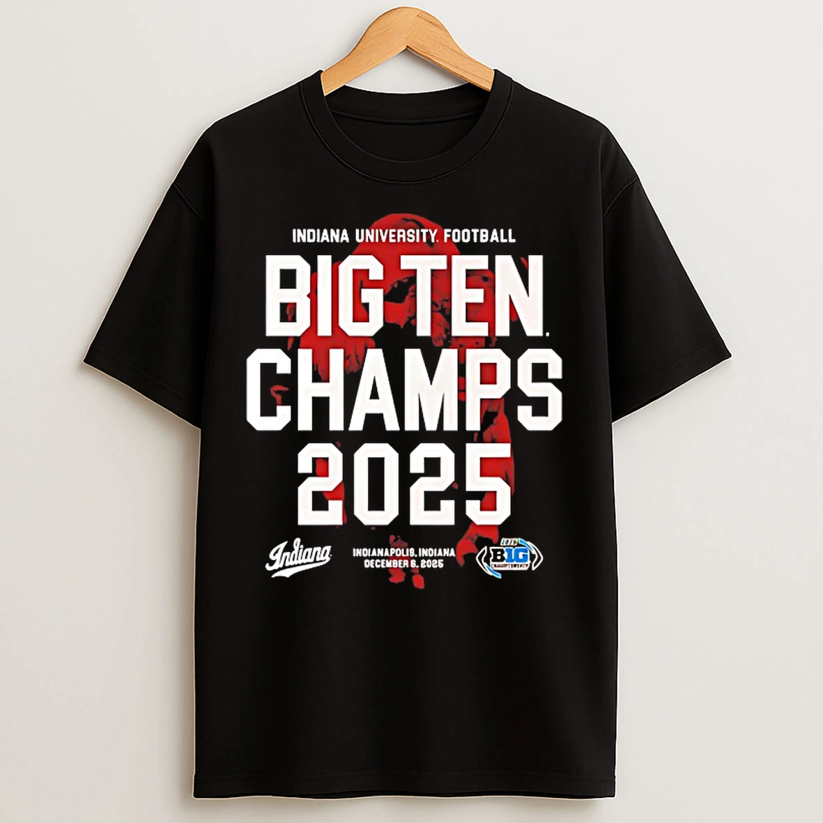 Classic Indiana University Football Big Ten Champs 2025 T Shirts