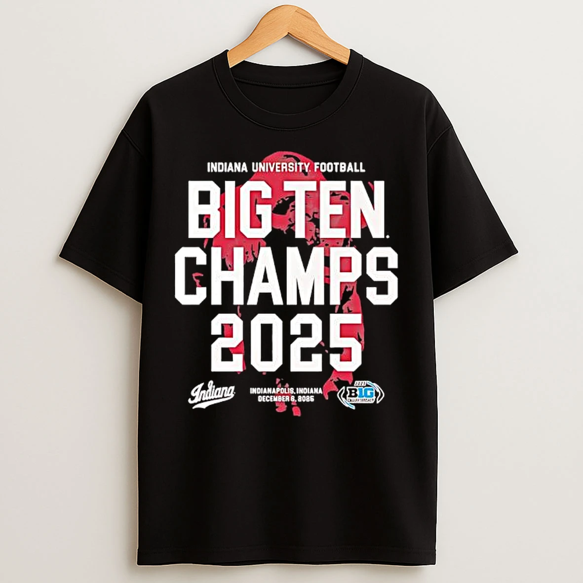Classic Indiana University Football Team Victory As The Big Ten Champs 2025 T Shirts