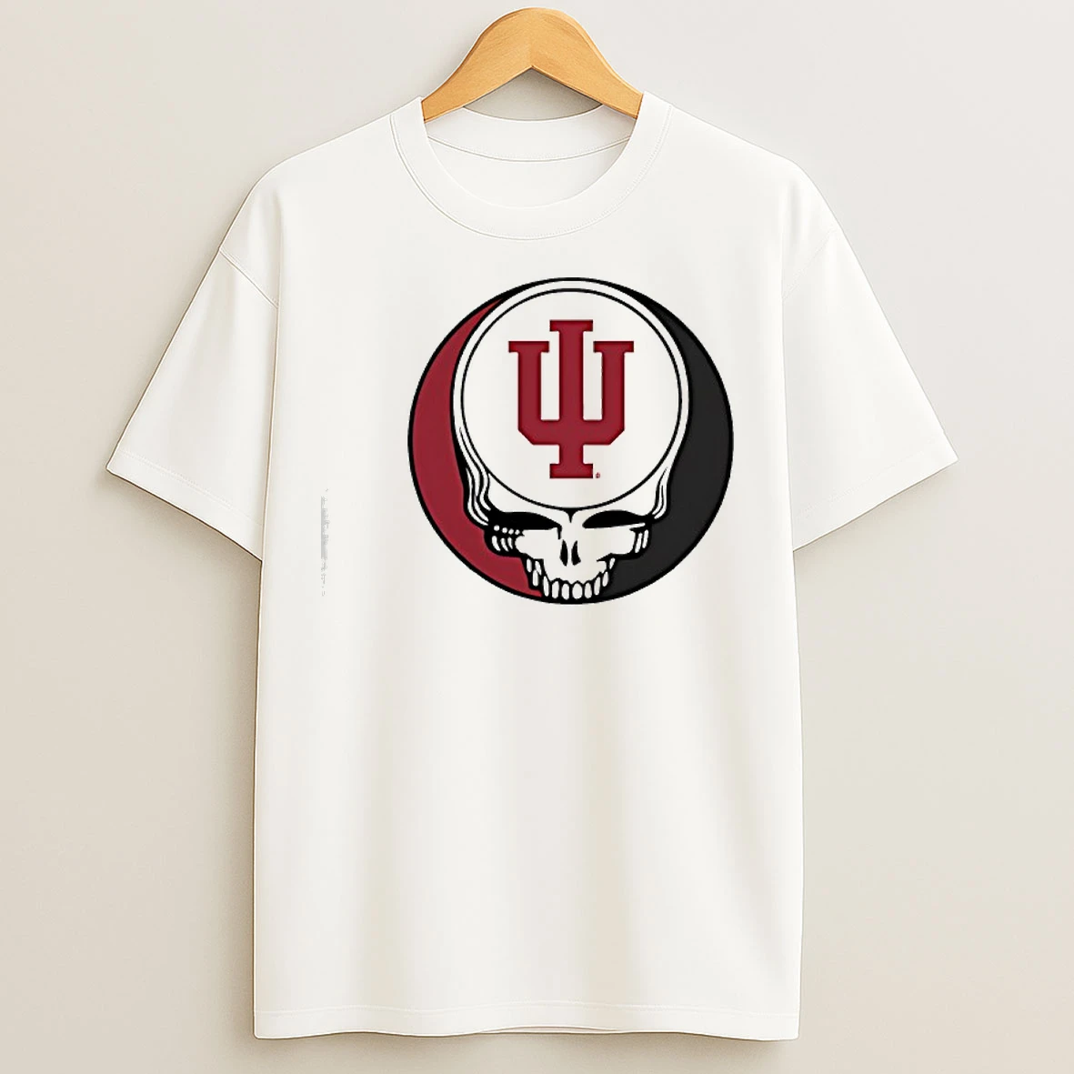 Classic Indiana University And The Grateful Dead Mashup Logo T Shirts