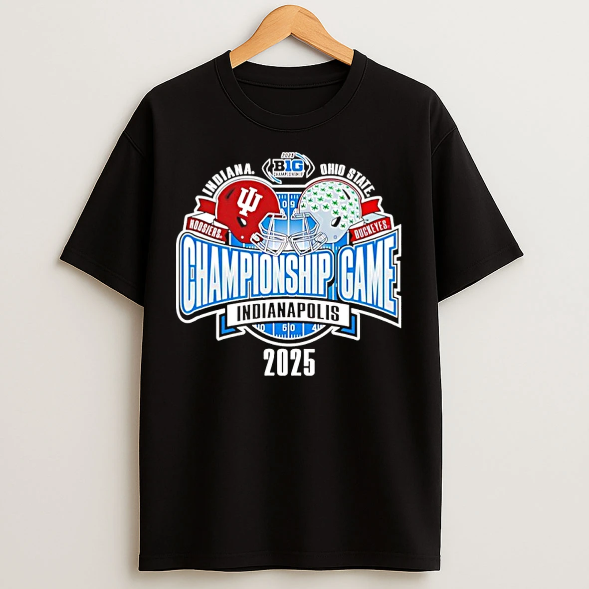 Classic Indiana Vs Ohio State Big 10 Championship Game Matchup Helmets T Shirts