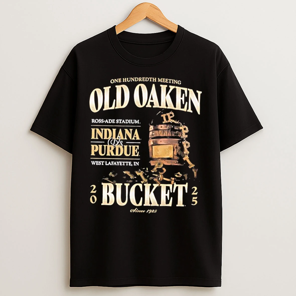 Classic Indiana Vs Purdue 2025 Old Oaken Bucket One Hundredth Meeting T Shirts