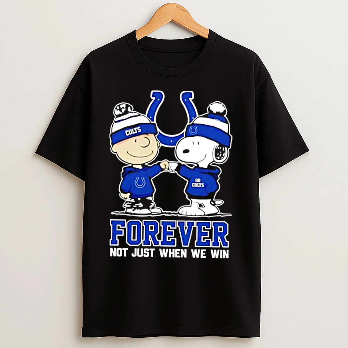 Classic Indianapolis Colts Charlie Brown And Snoopy Forever Not Just When We Win T Shirts