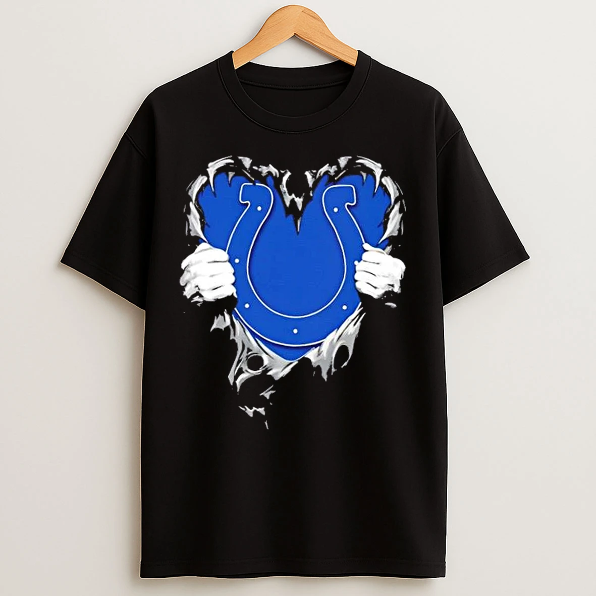 Classic Indianapolis Colts Rip The Chest Forever In My Heart T Shirts