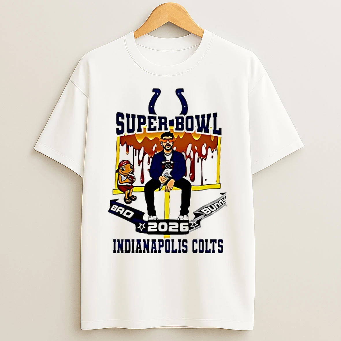 Classic Indianapolis Colts X Bad Bunny Super Bowl 2026 T Shirts