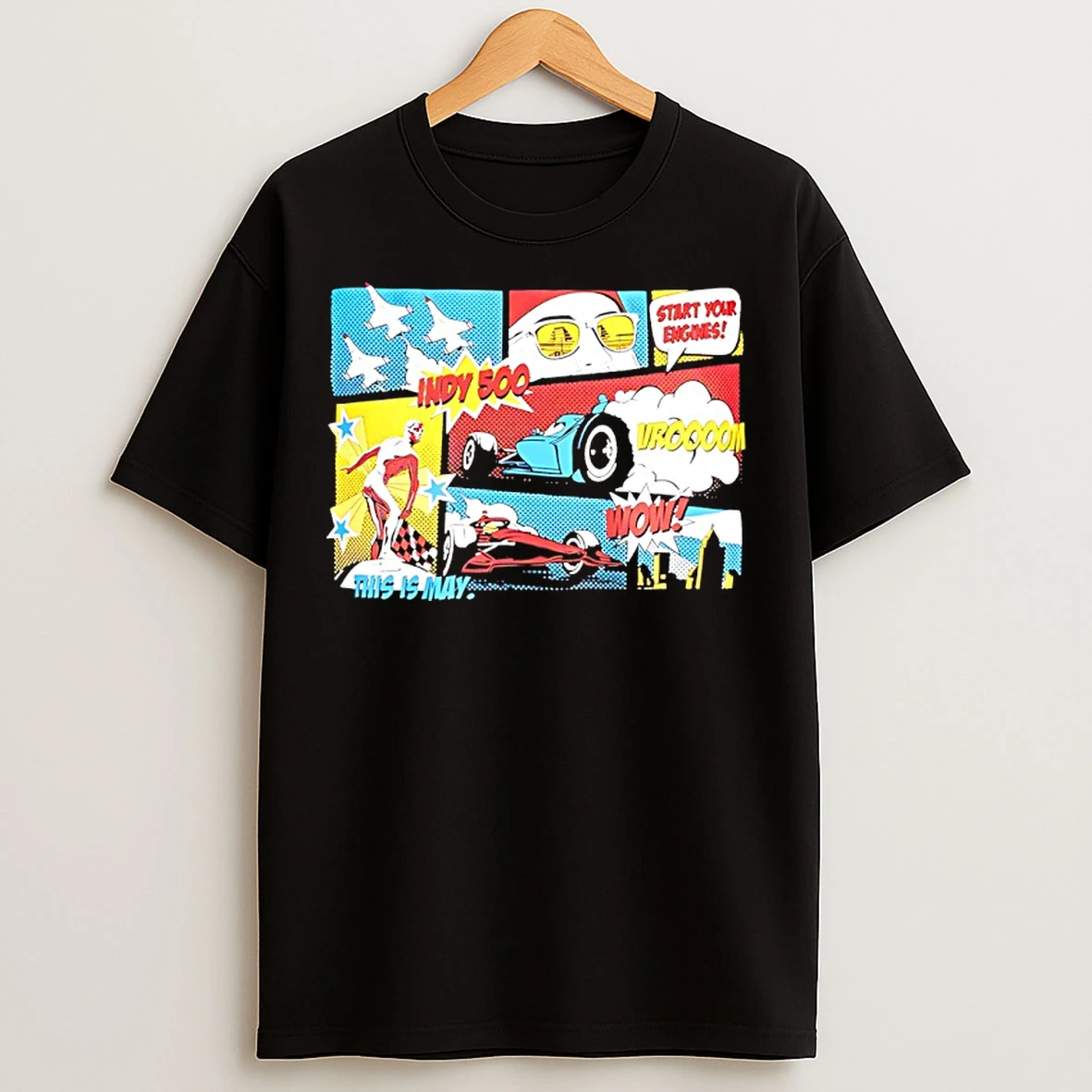 Classic Indianapolis Motor Speedway Comic Strip T Shirts