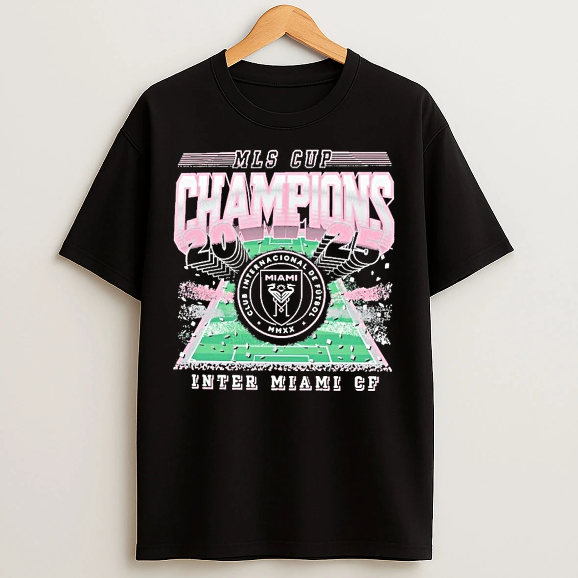 Classic Inter Miami Cf 2025 Mls Cup Champions Vintage Field T Shirts