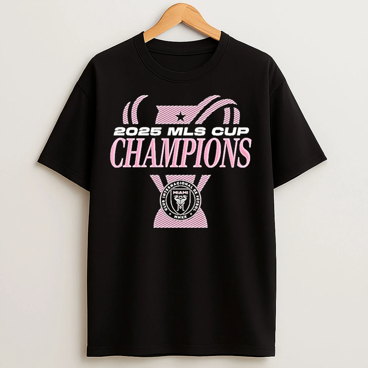 Classic Inter Miami Cf Fanatics 2025 Mls Cup Champions Locker Room T Shirts