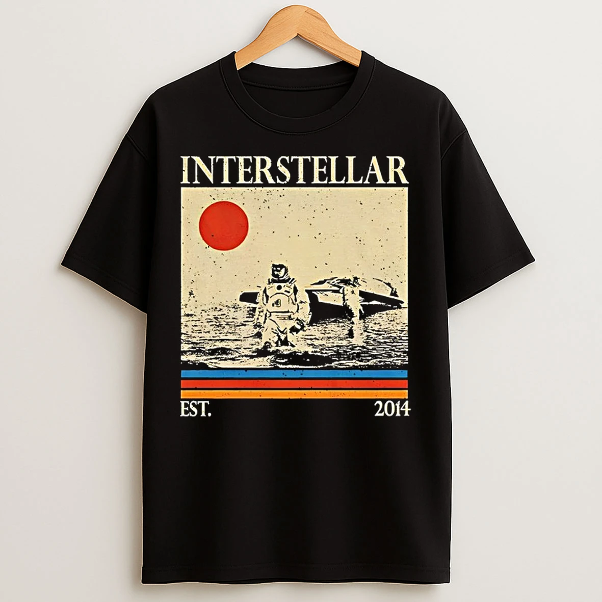 Classic Interstellar Movie Est 2014 Japan Flag Vintage T Shirts