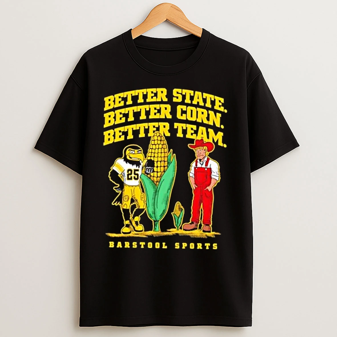 Classic Iowa Hawkeyes Better State Corn Team T Shirts