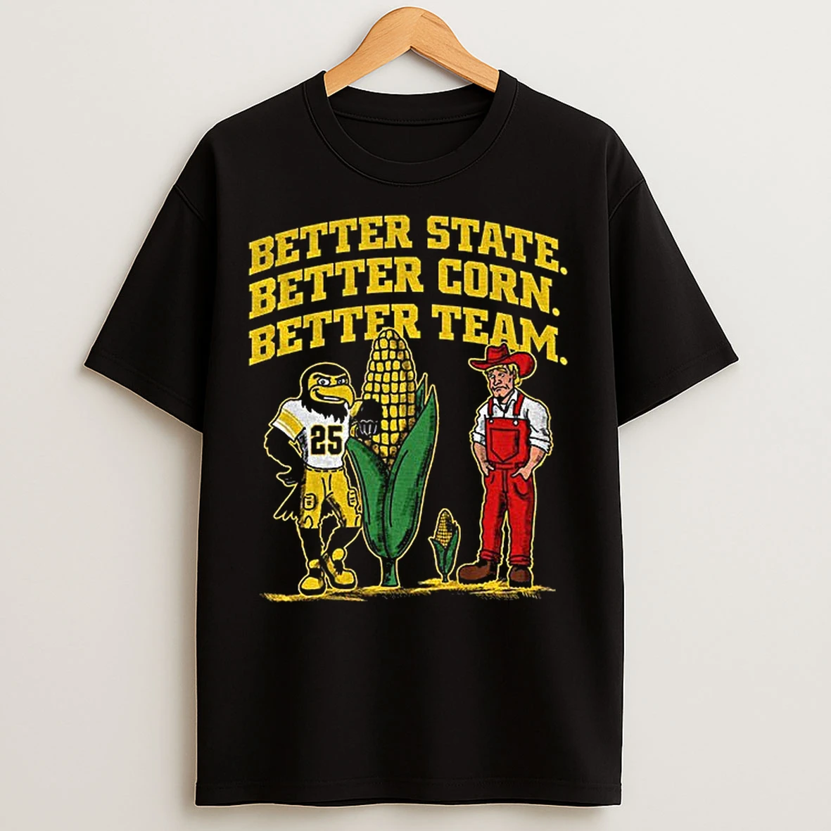 Classic Iowa Hawkeyes Vs Nebraska Cornhuskers Better State Better Corn Better Team T Shirts