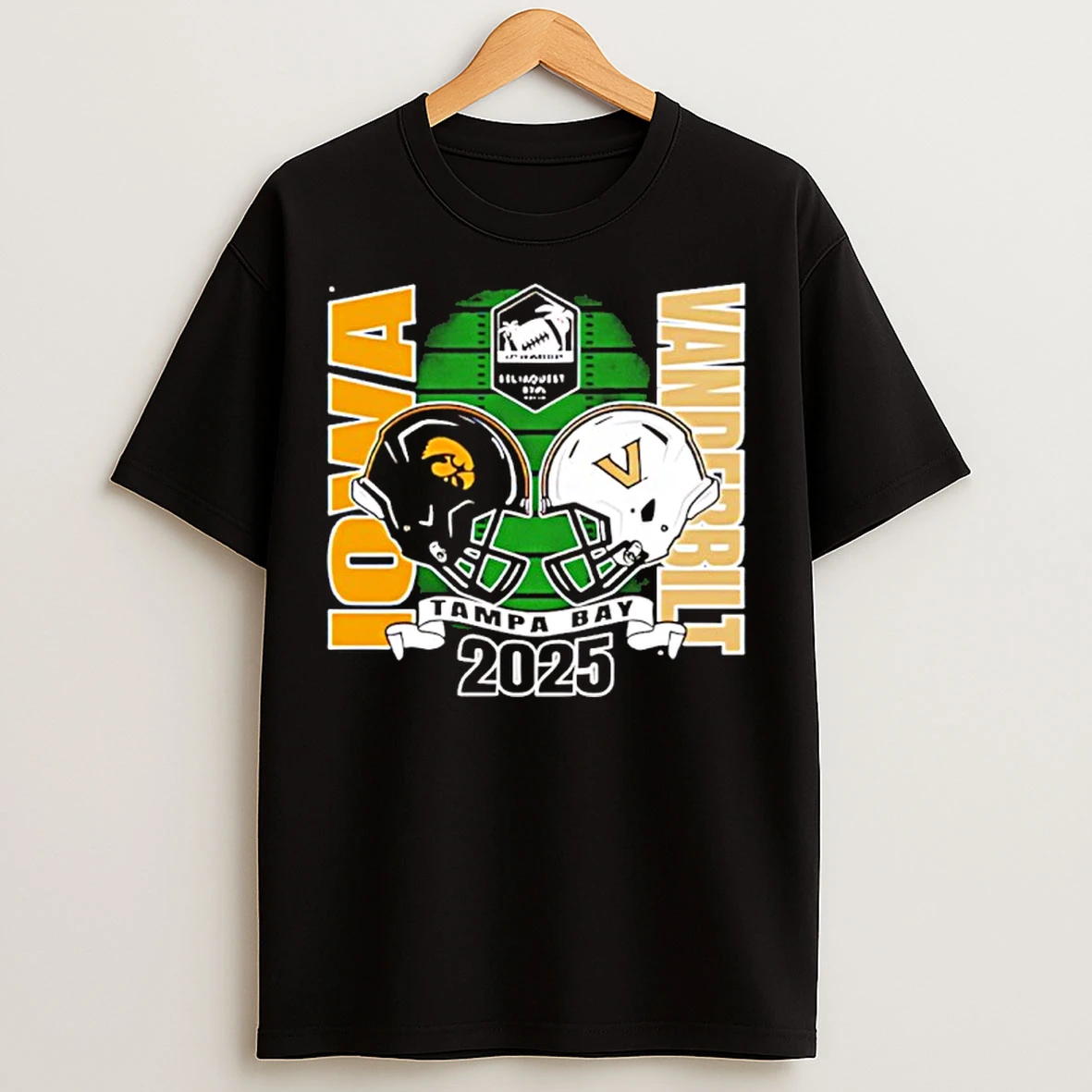 Classic Iowa Hawkeyes Vs Vanderbilt 2025 Reliaquest Bowl Head To Head T Shirts