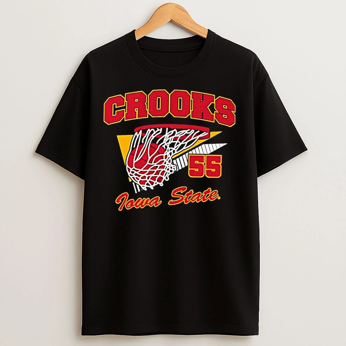 Classic Iowa State Cyclones Mens Basketball Audi Crooks 55 Retro Swish T Shirts