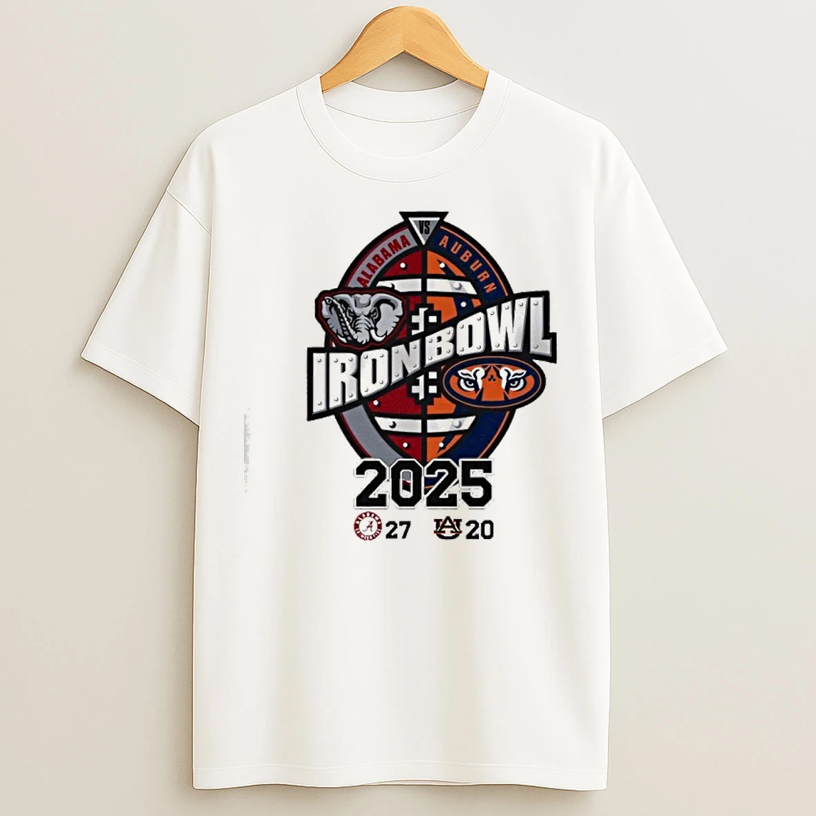 Classic Iron Bowl Alabama Vs Auburn 2025 Score T Shirts
