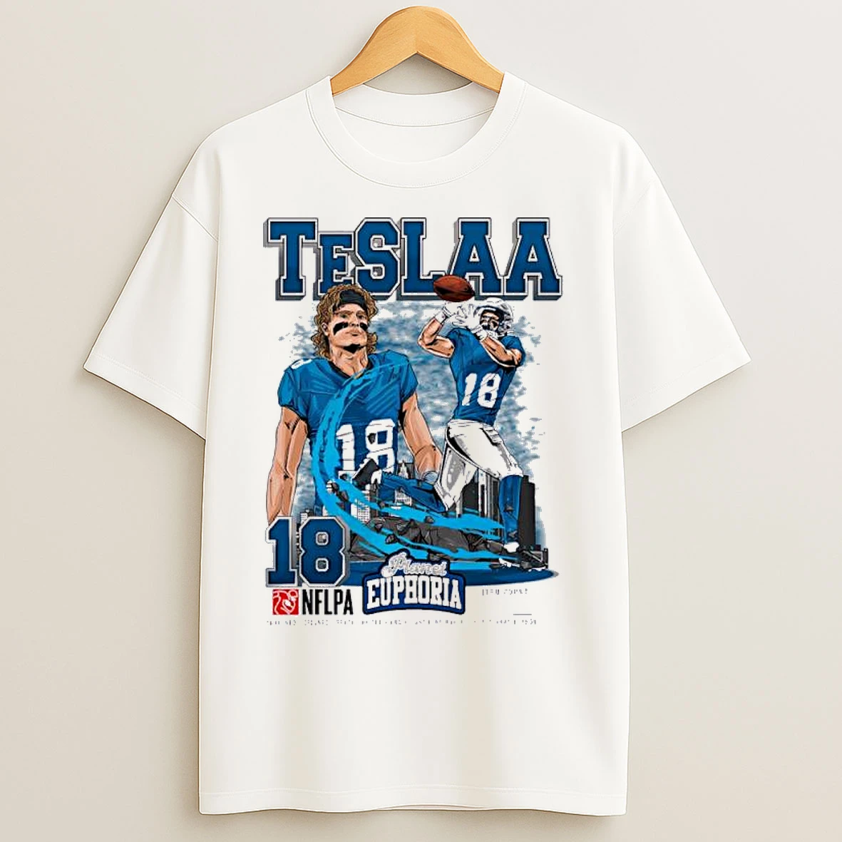 Classic Isaac Teslaa Lions Nflpa Player T Shirts