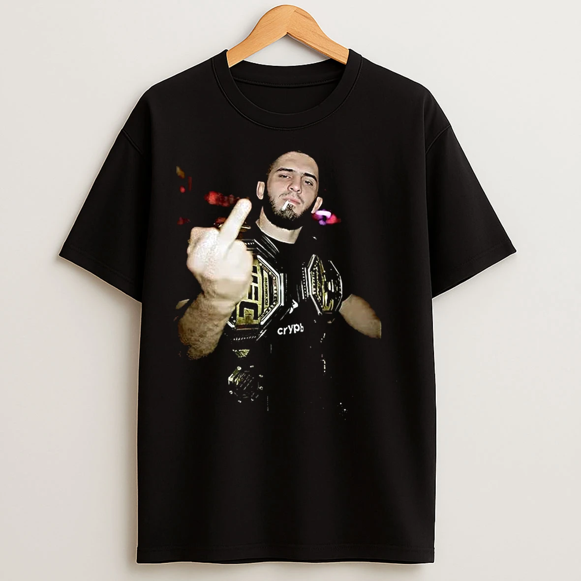 Classic Islam Makhachev Middle Finger Meme T Shirts