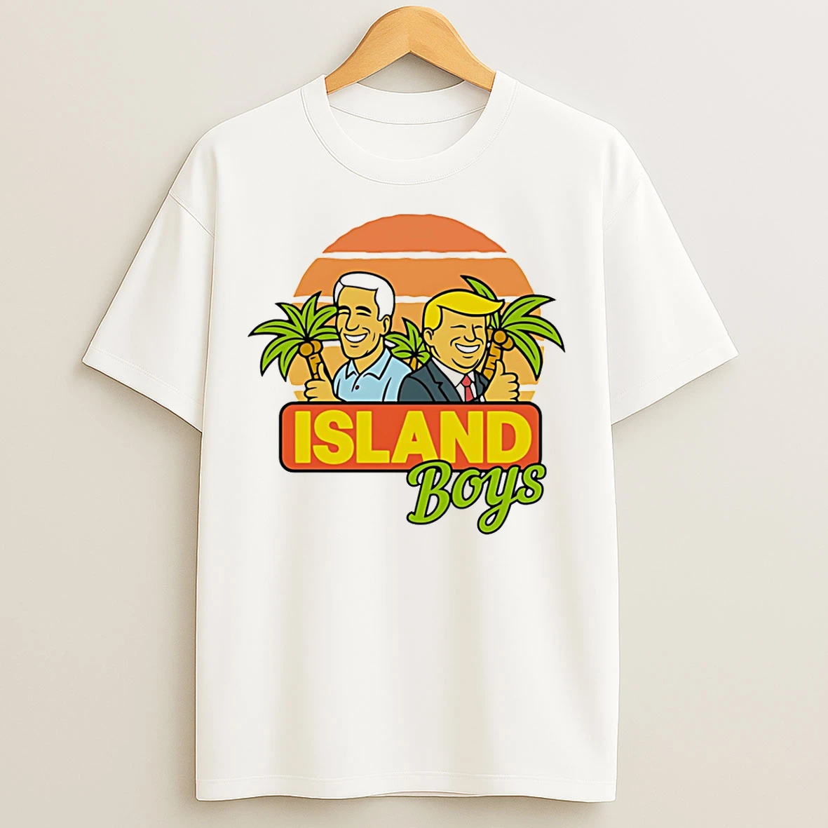 Classic Island Boys Trump And Epstein Caricature T Shirts