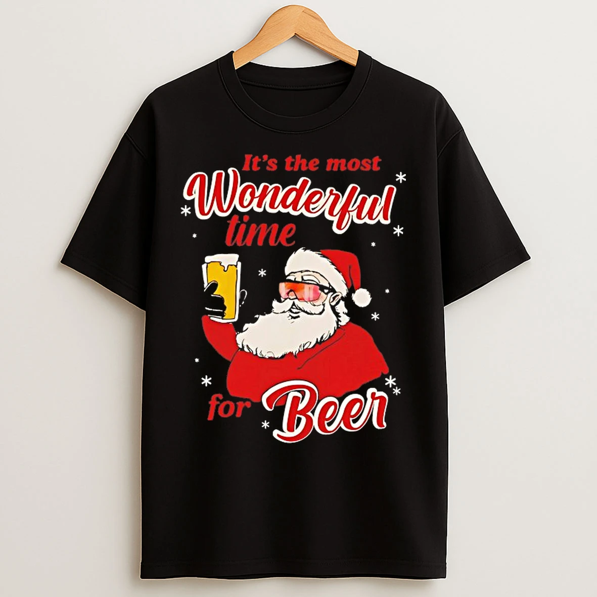 Classic Its The Most Wonderful Time For Beer Christmas T Shirts