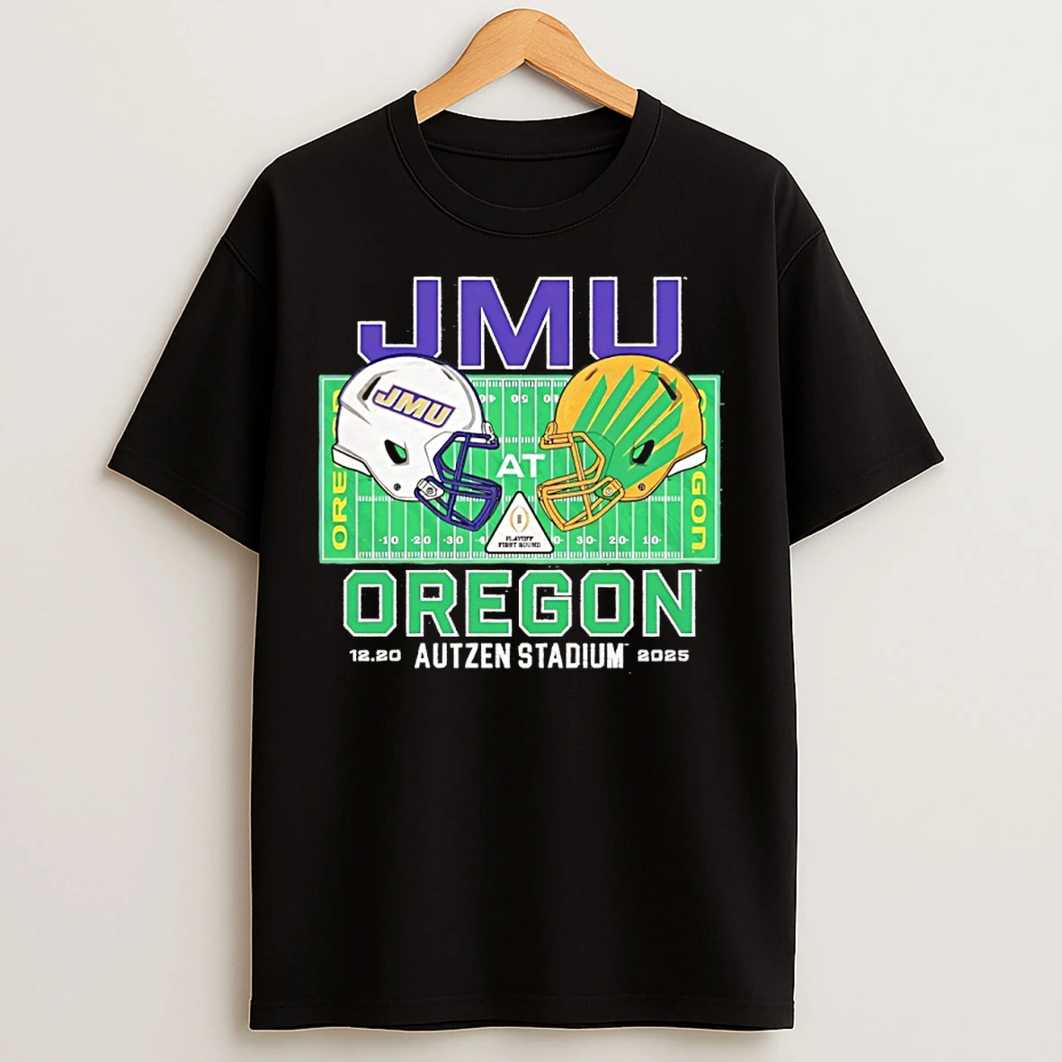 Classic Jmu Vs Oregon College Football Playoff Autzen Stadium 2025 T Shirts