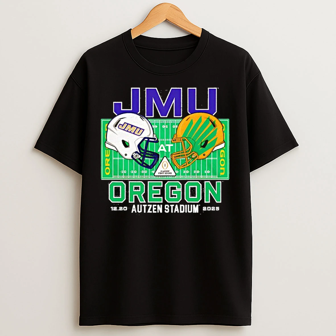 Classic Jmu Vs Oregon 2025 College Football Playoff T Shirts