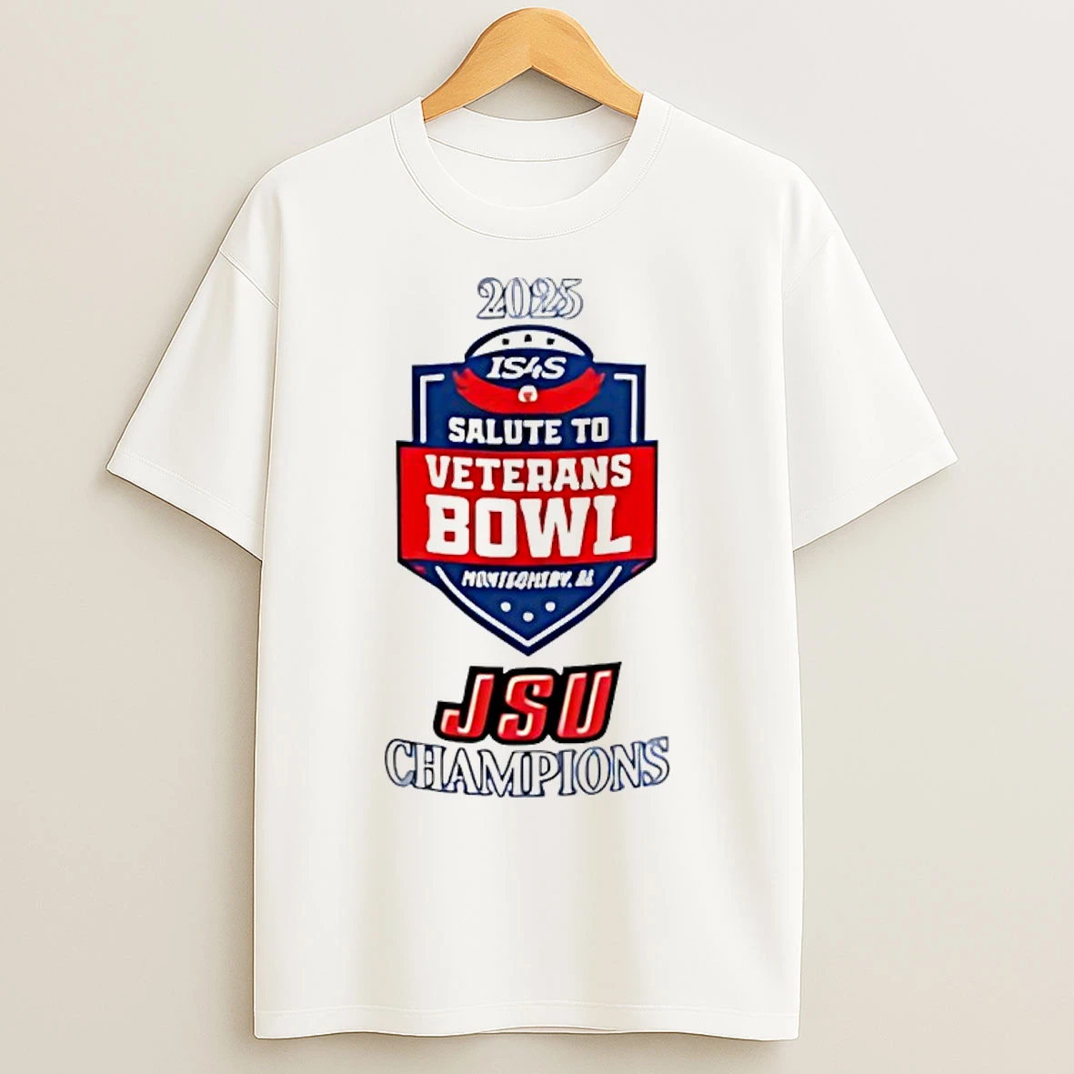 Classic Jsu 2025 Salute To Veterans Bowl Champions T Shirts