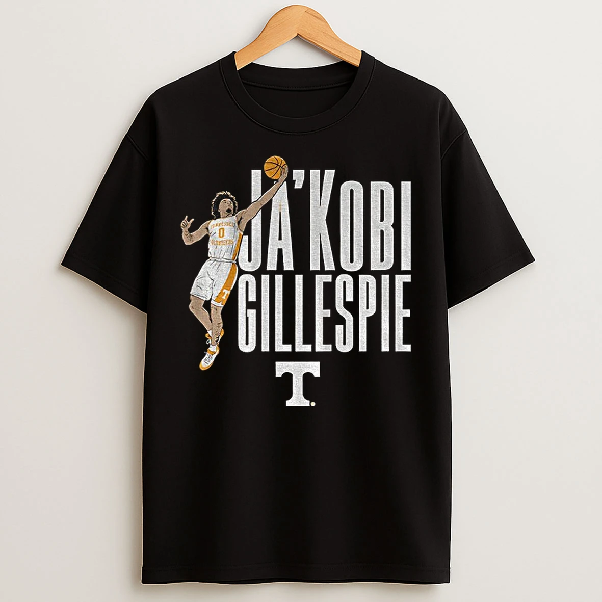 Classic Jakobi Gillespie Name Pose Tennessee Volunteers Basketball 2025 T Shirts