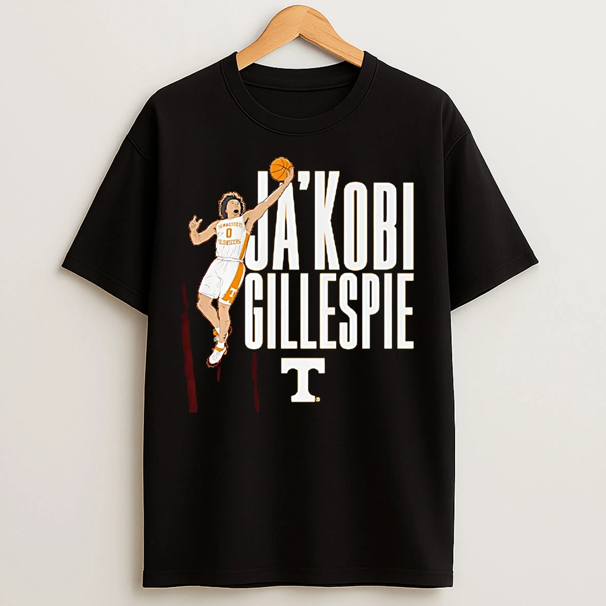 Classic Jakobi Gillespie Layup Tennessee Volunteers T Shirts