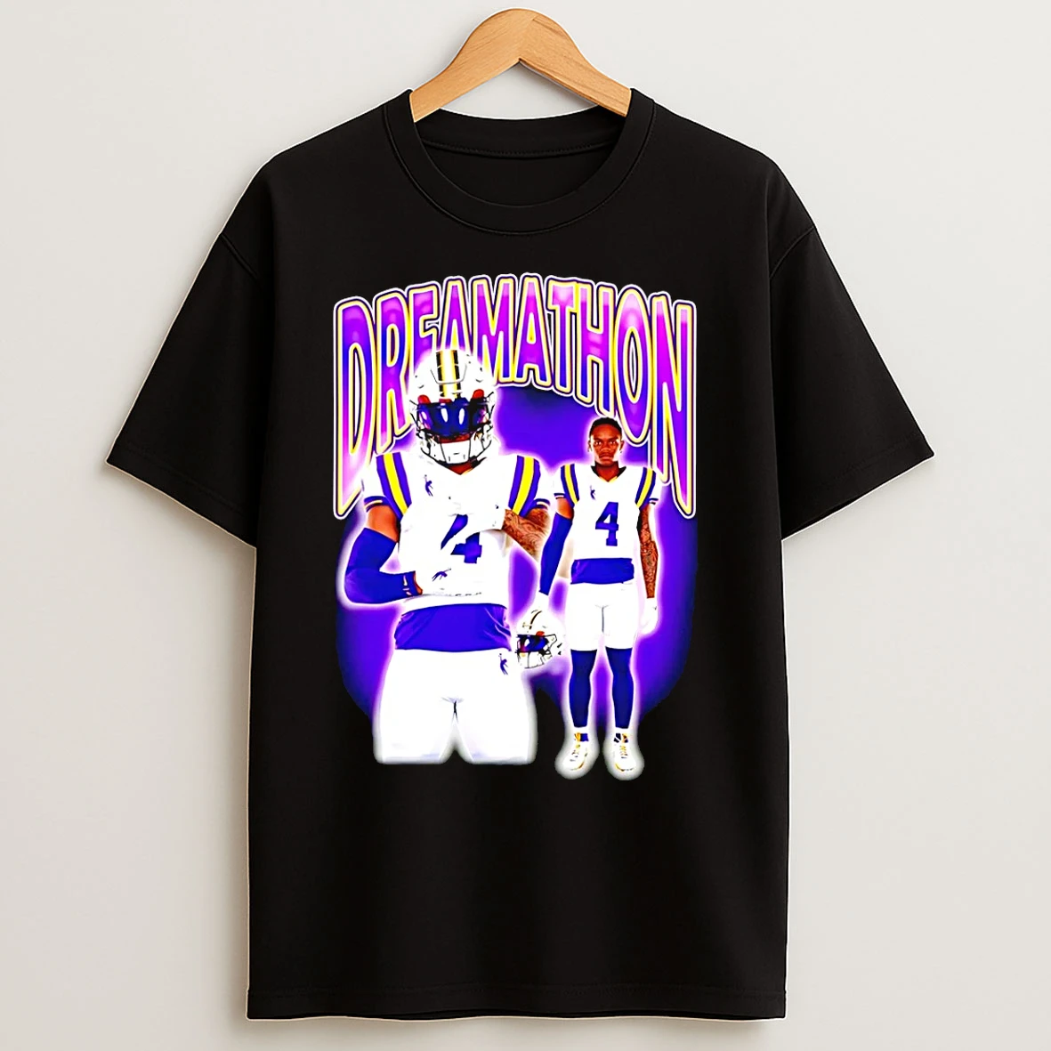Classic Jabari Mack Bayou Lsu Athletics Dreams Player Collage T Shirts