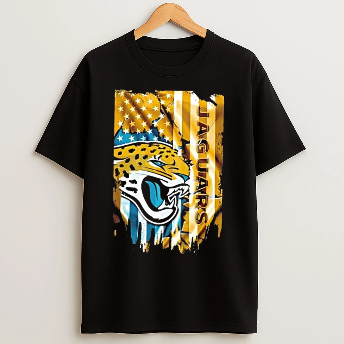 Classic Jacksonville Jaguars Football X American Flag T Shirts