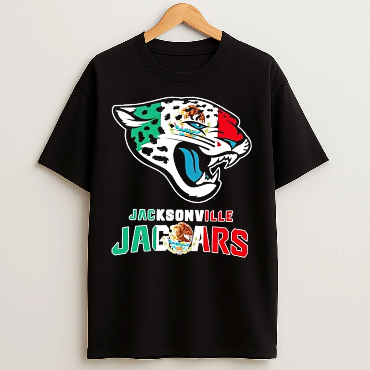 Classic Jacksonville Jaguars Football X Mexican Flag T Shirts