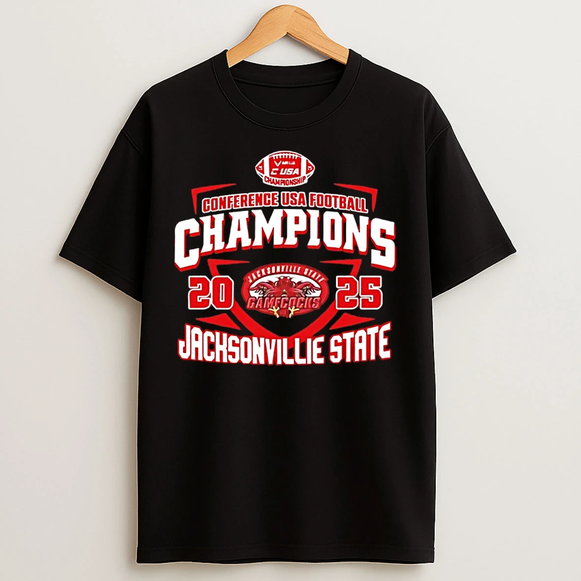 Classic Jacksonville State Gamecocks Conference Usa Champions 2025 T Shirts