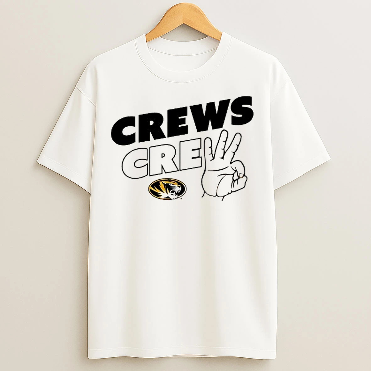 Classic Jacob Crews Crew Missouri Tigers T Shirts