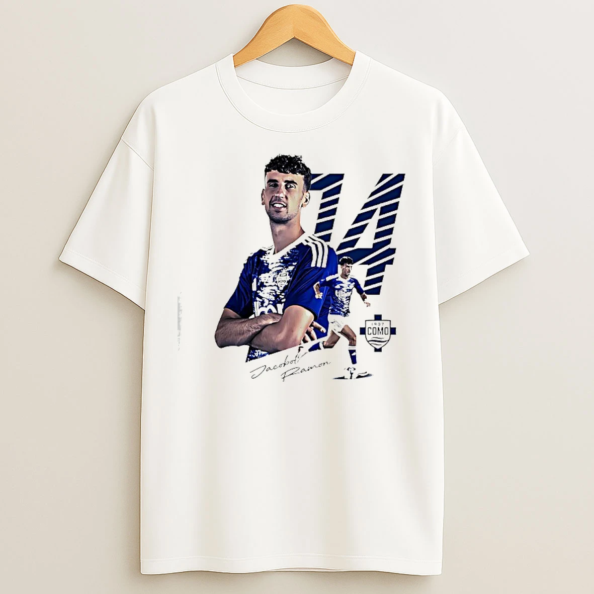 Classic Jacobo Ramon Como 1907 Players Collection Signature T Shirts