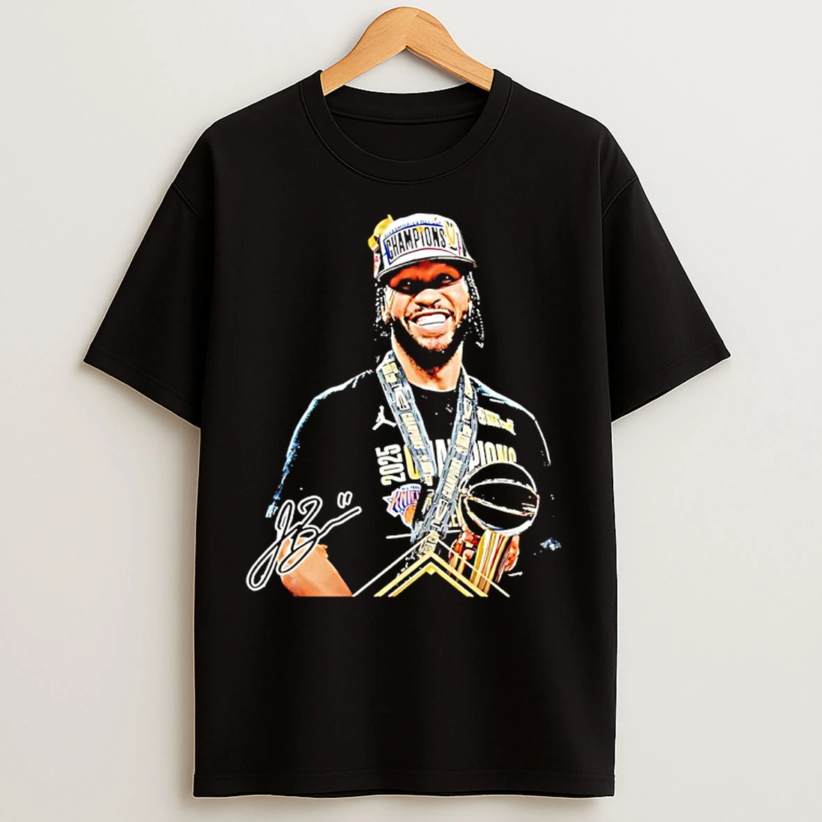 Classic Jalen Brunson Ny Knicks 2025 Nba Cup Mvp Signature T Shirts