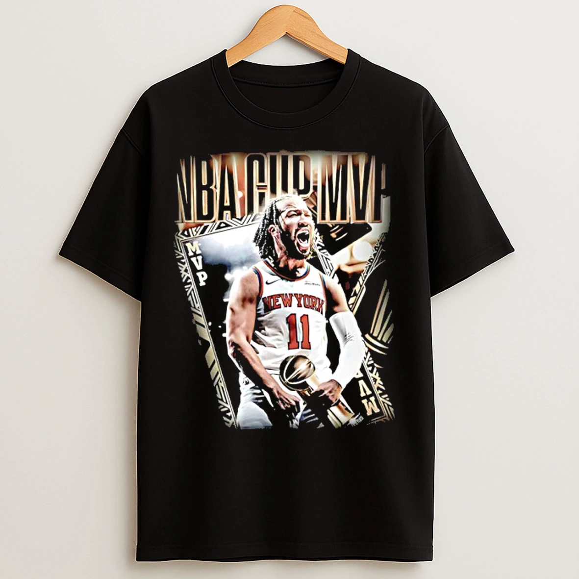 Classic Jalen Brunson New York Knicks 2025 Nba Cup Mvp Signature T Shirts