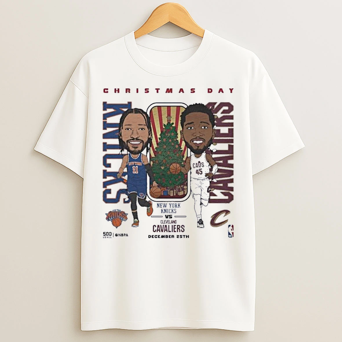 Classic Jalen Brunson Vs Donovan Mitchell 2025 Nba Christmas Day Match Up T Shirts